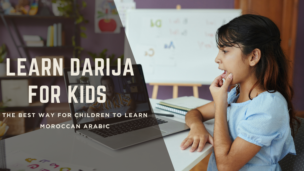 Kids learning Moroccan Arabic Darija with fun course and lessons