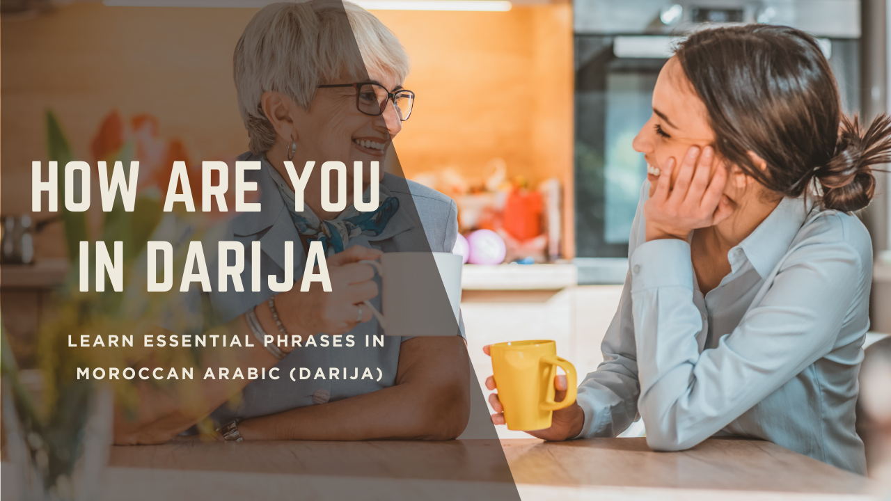Person greeting someone in Moroccan Arabic saying how are you