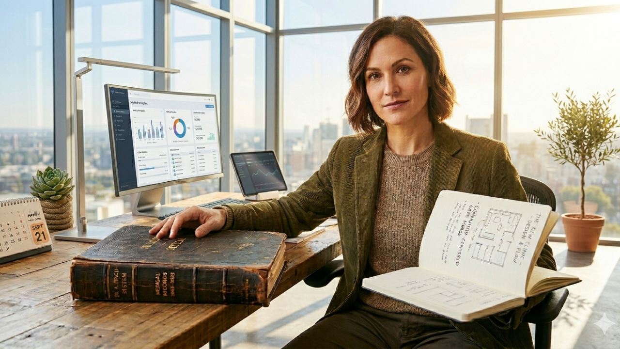 Woman Closes Book On Old Medicine Systems