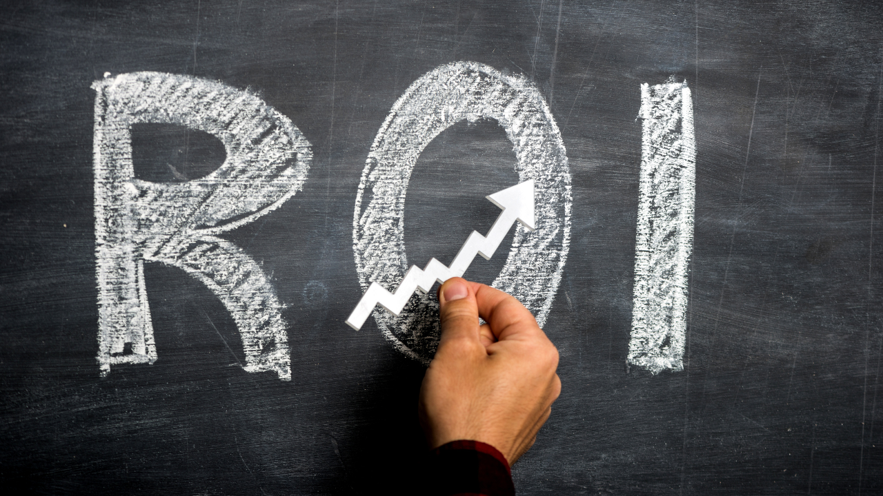 ROI on a chalk board