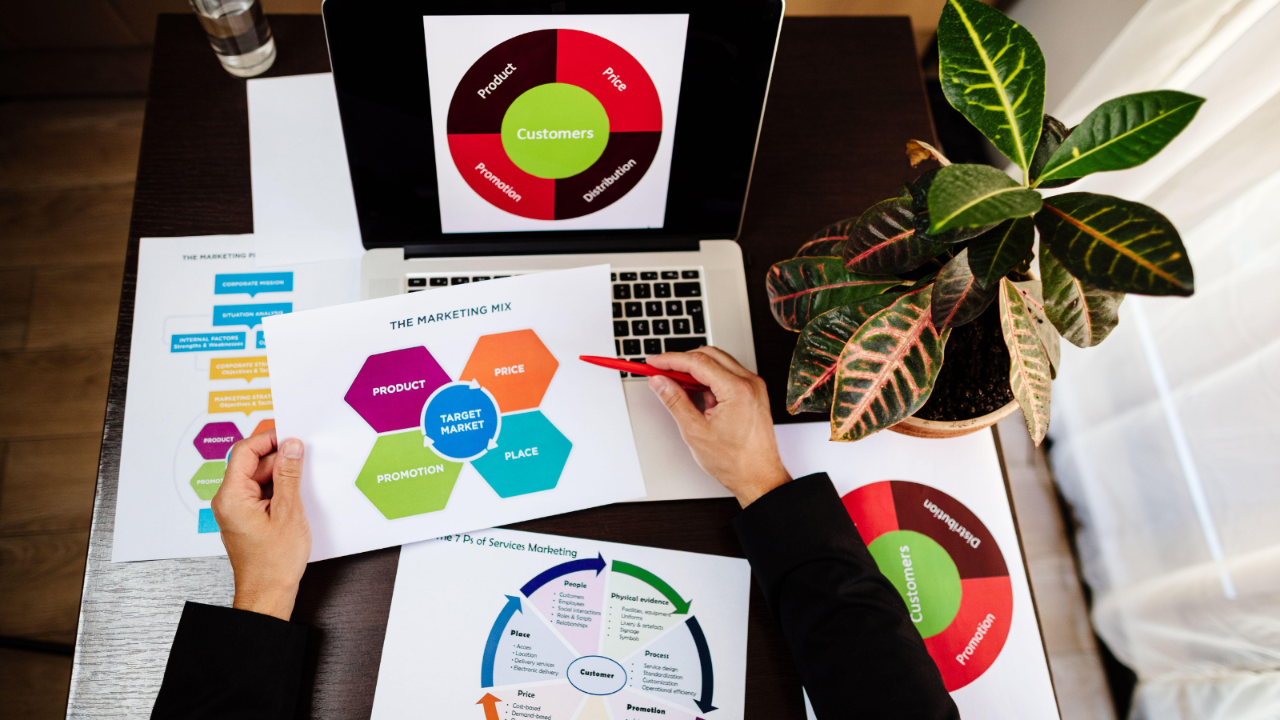 Marketing Product Manager Holding Marketing Promotion Plan