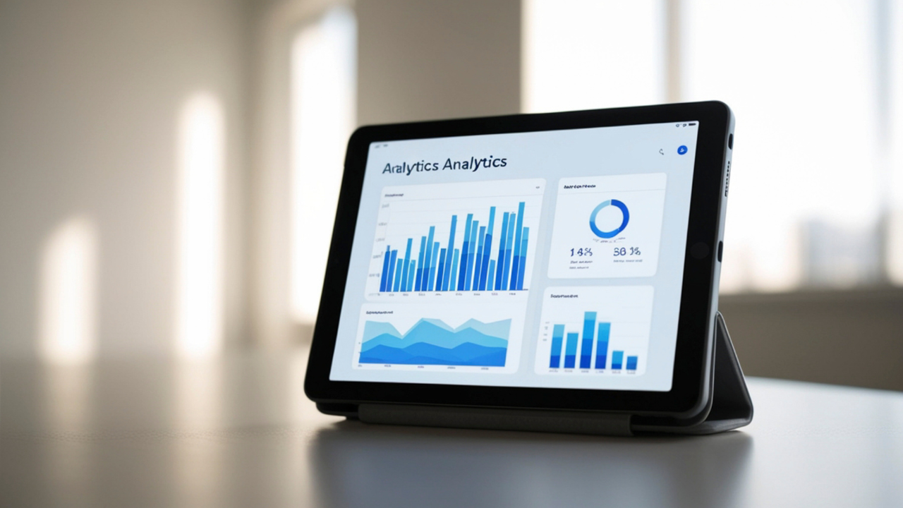 analytics on a comp screen
