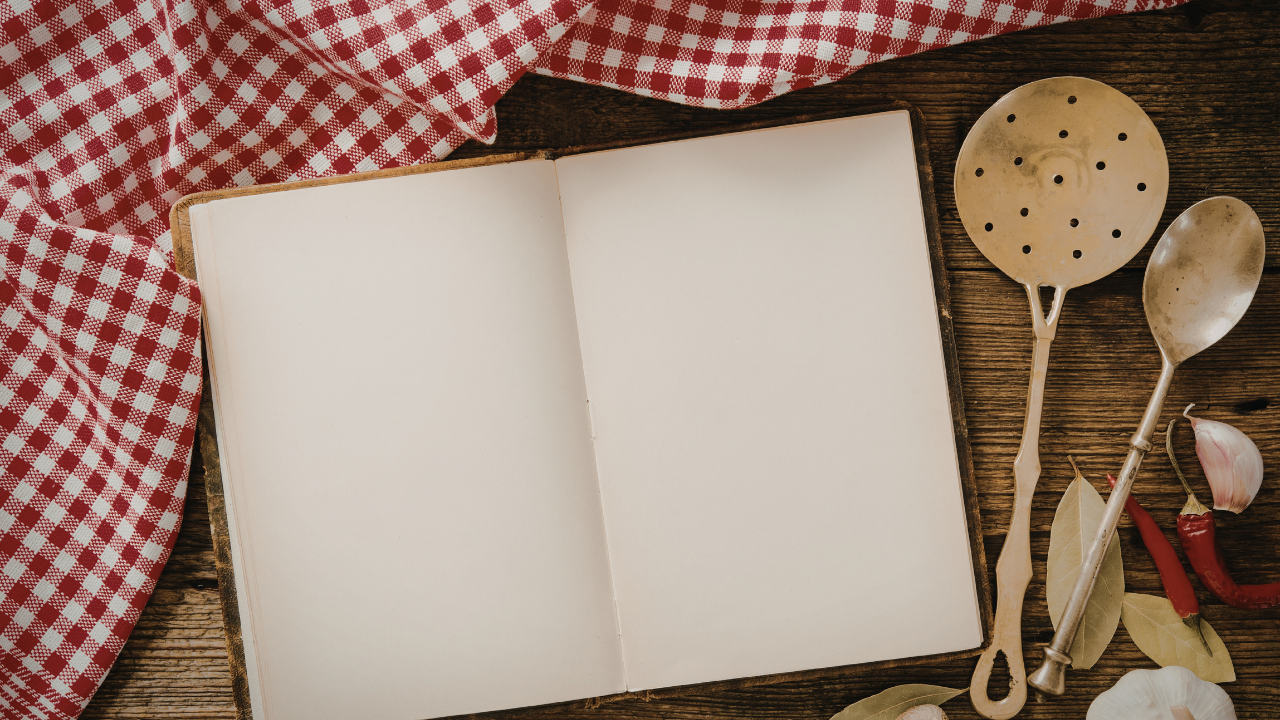 open book on a table