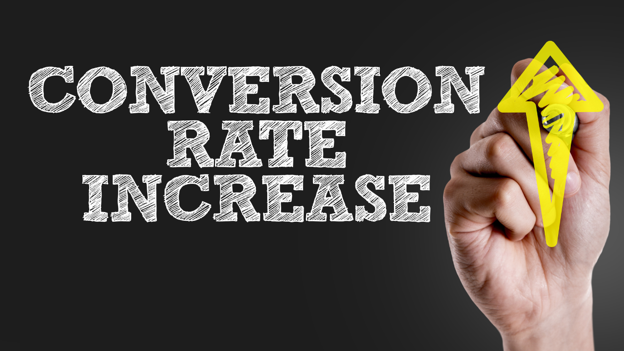 conversion rate increase with arrow