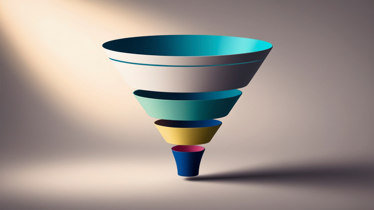 Colorful Sales Funnel Diagram