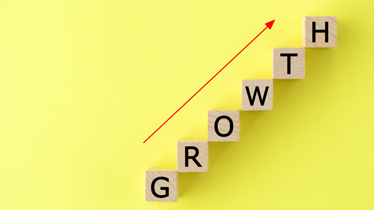 growth on yellow background