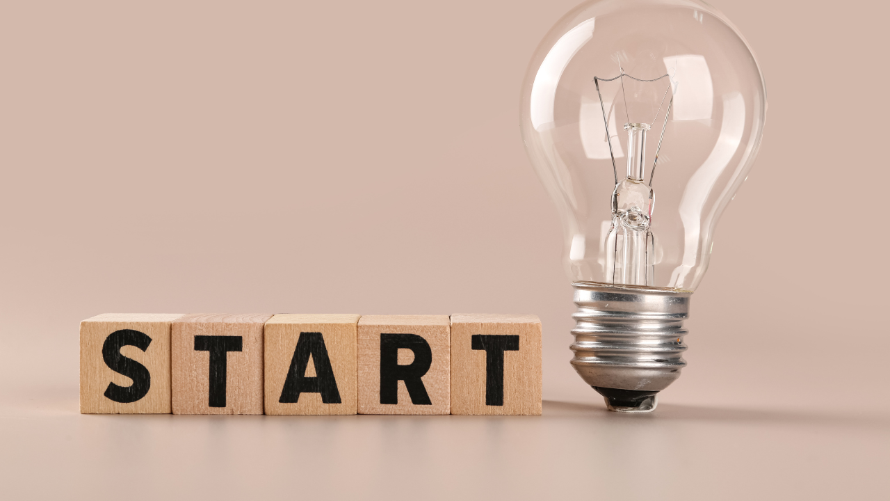 start with lightbulb