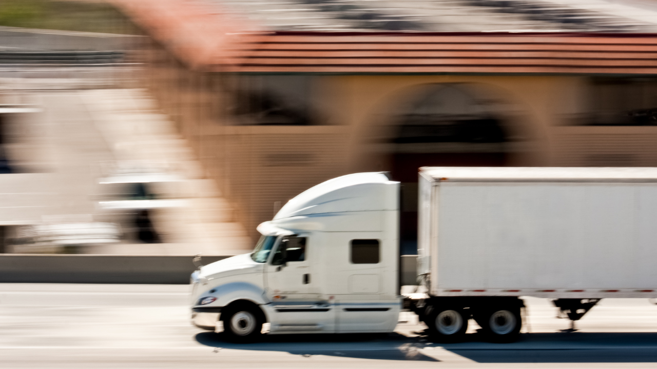 3PL truck on highway