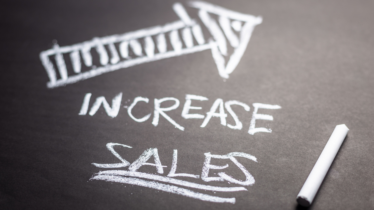 increase sales on chalkboard