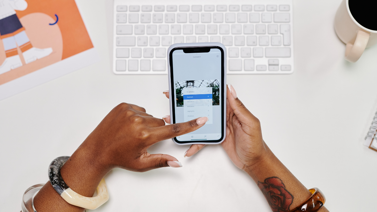 editing post on phone