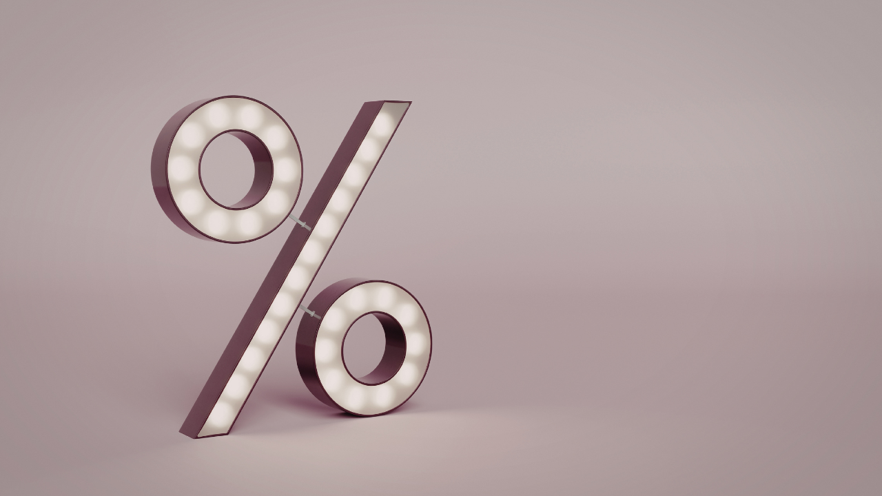 percent icon in lights