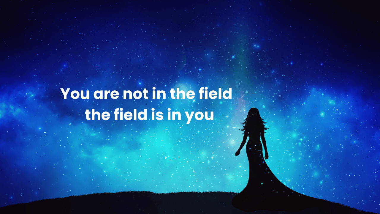 You are the field and the field is you