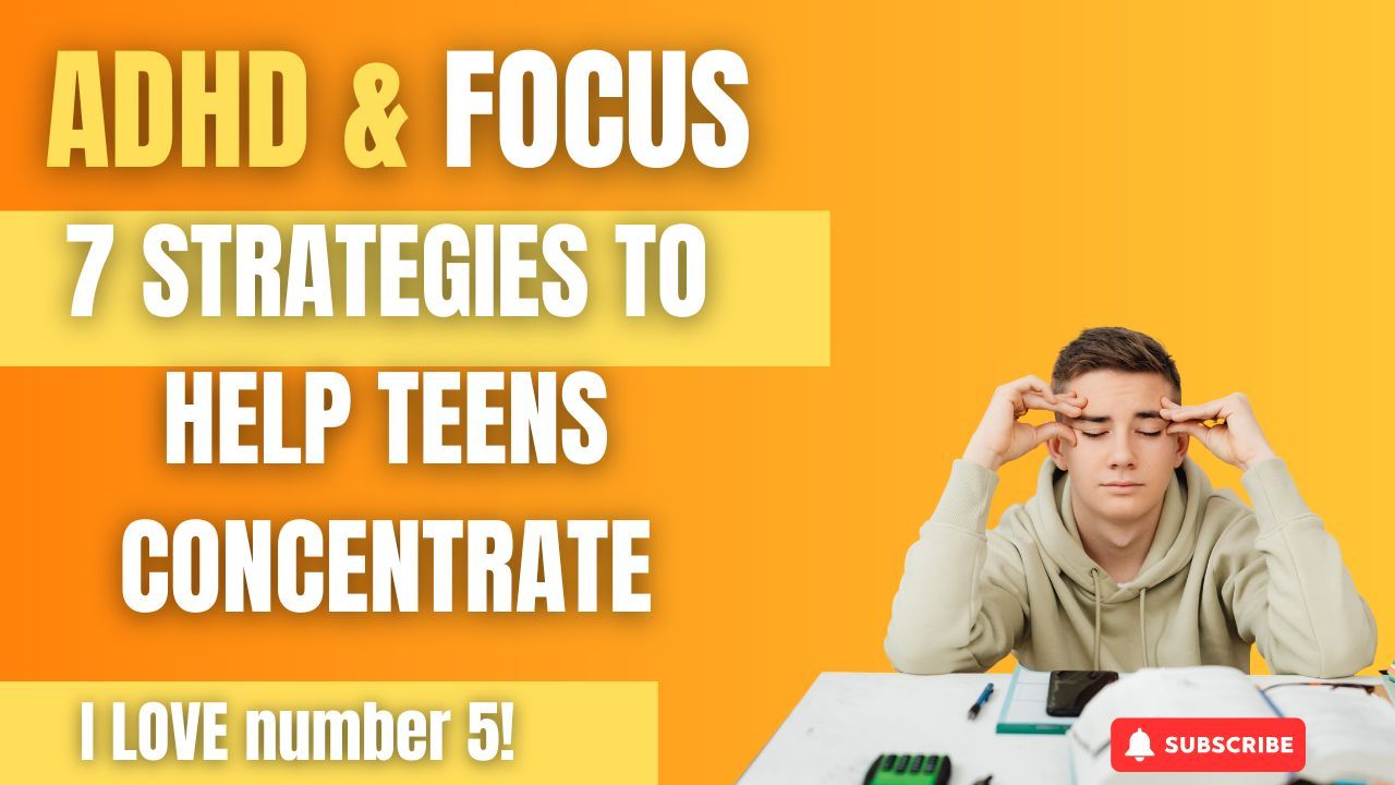 Teen with ADHD trying to concentrate at desk – ADHD and focus strategies