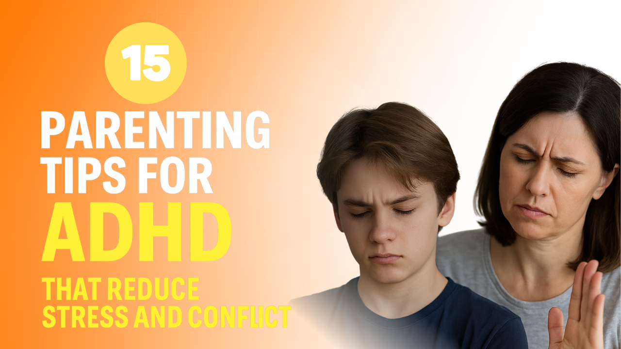 Stressed mother and teenage son in conflict, illustrating emotional tension in ADHD parenting