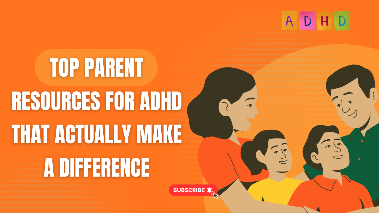 top parent resources for ADHD illustration showing family support and guidance for teens