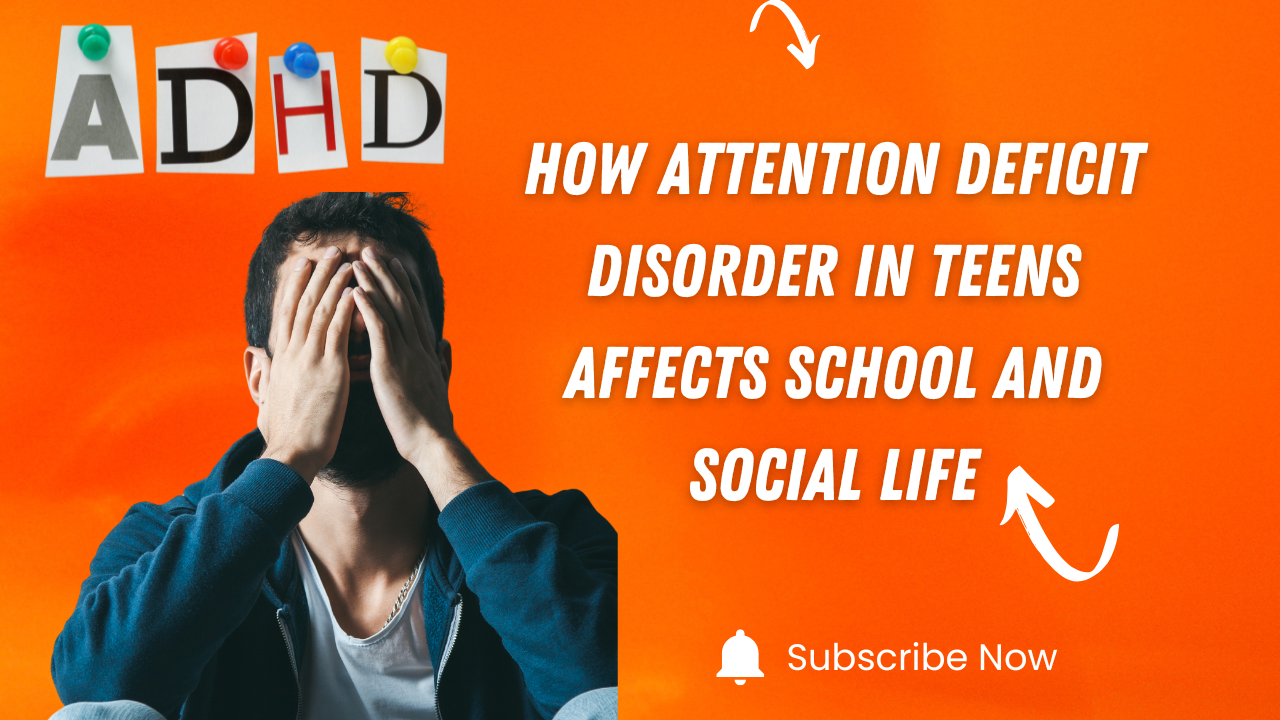 Teen overwhelmed by ADHD symptoms — how attention deficit disorder in teens affects school and social life