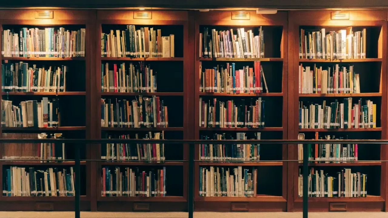 Beautiful book racks symbolizing Book Club
