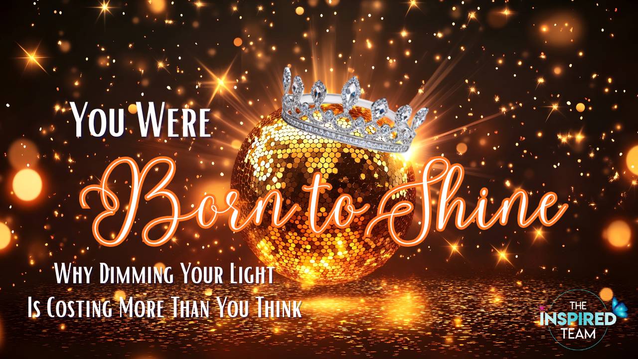 glowing disco ball, symbolizing stepping into your brilliance and embracing your natural strengths.