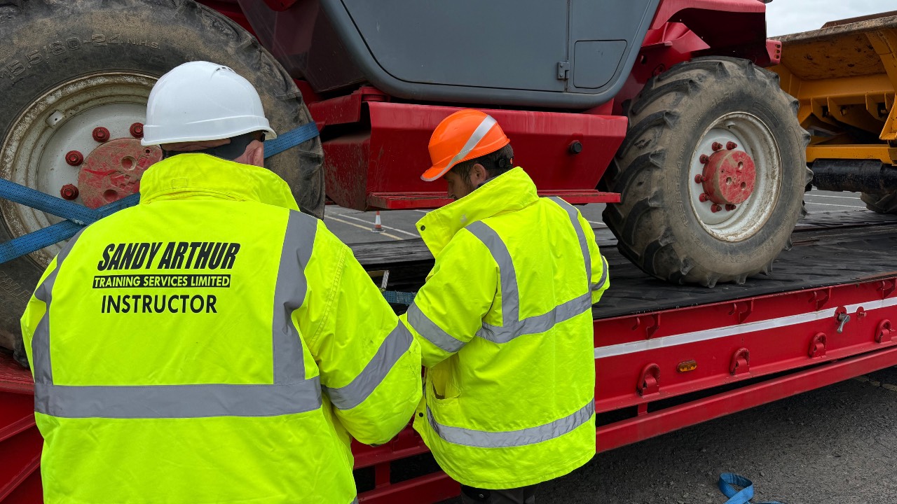 Construction plant operator training on a live site in Northern Ireland