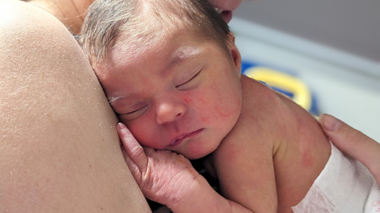 Calmbirth with Amy. First time parents. Prepared for all possibilities. Instrumental birth. Empowered birth experience. Vaginal birth. Skin to skin. Breastfeeding. Supportive partner.  