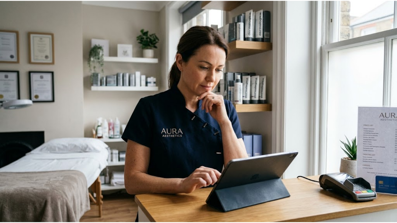 Organised small business workspace — clarity and focus