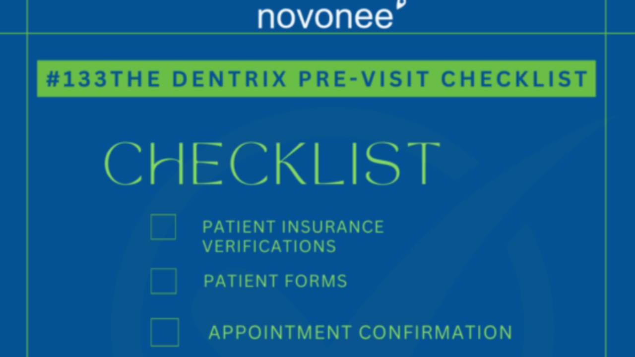 The Dentrix Pre-Visit Checklist