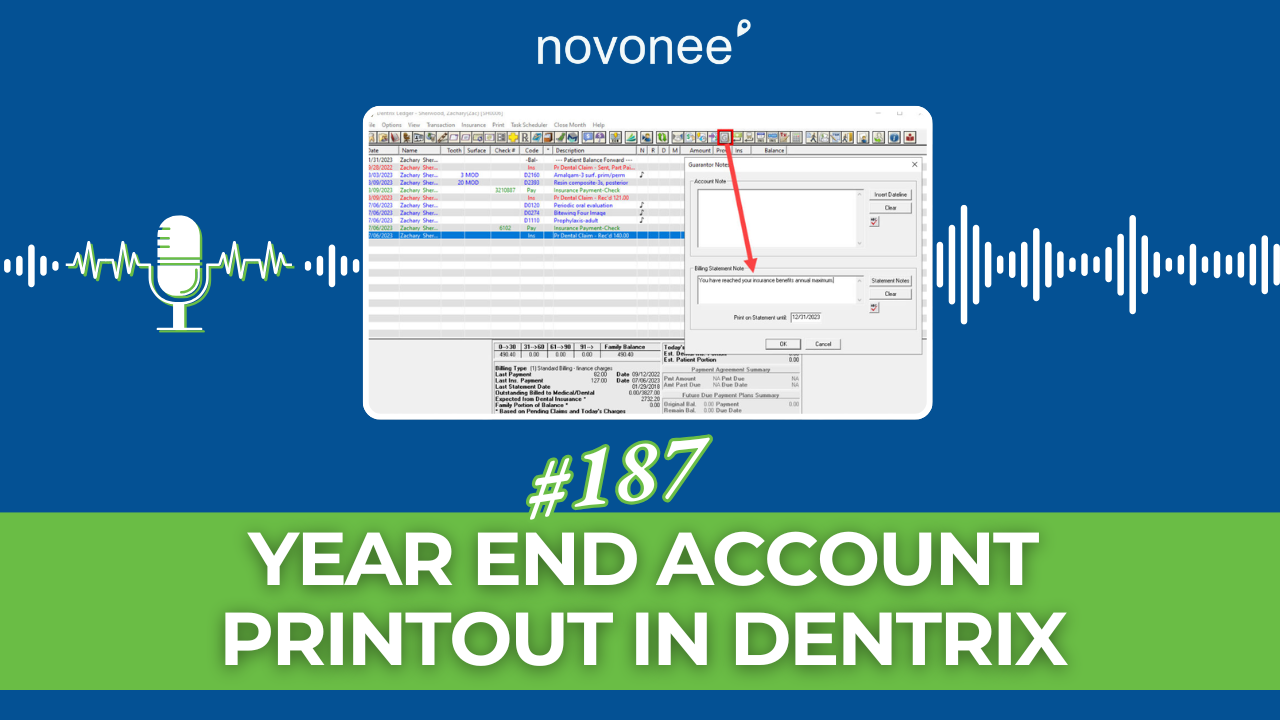 How to Create a Clean Year-End Patient Statement in Dentrix