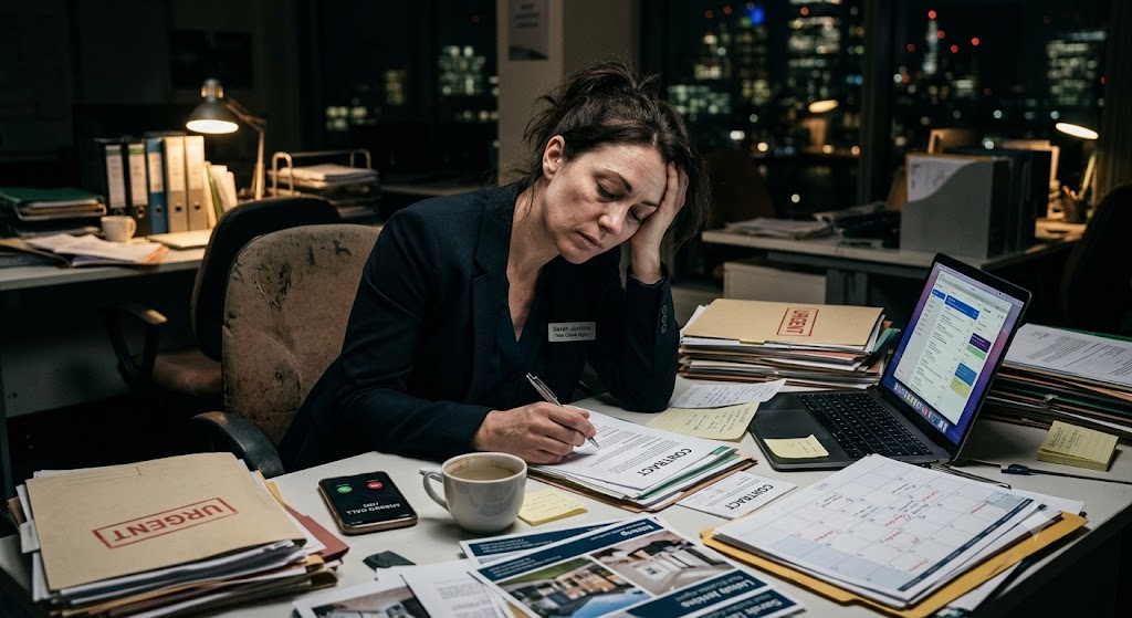A real estate agent protecting time and energy to prevent burnout