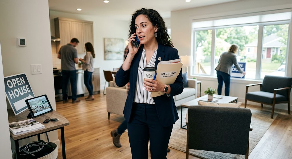 A real estate agent's unpredictable workday