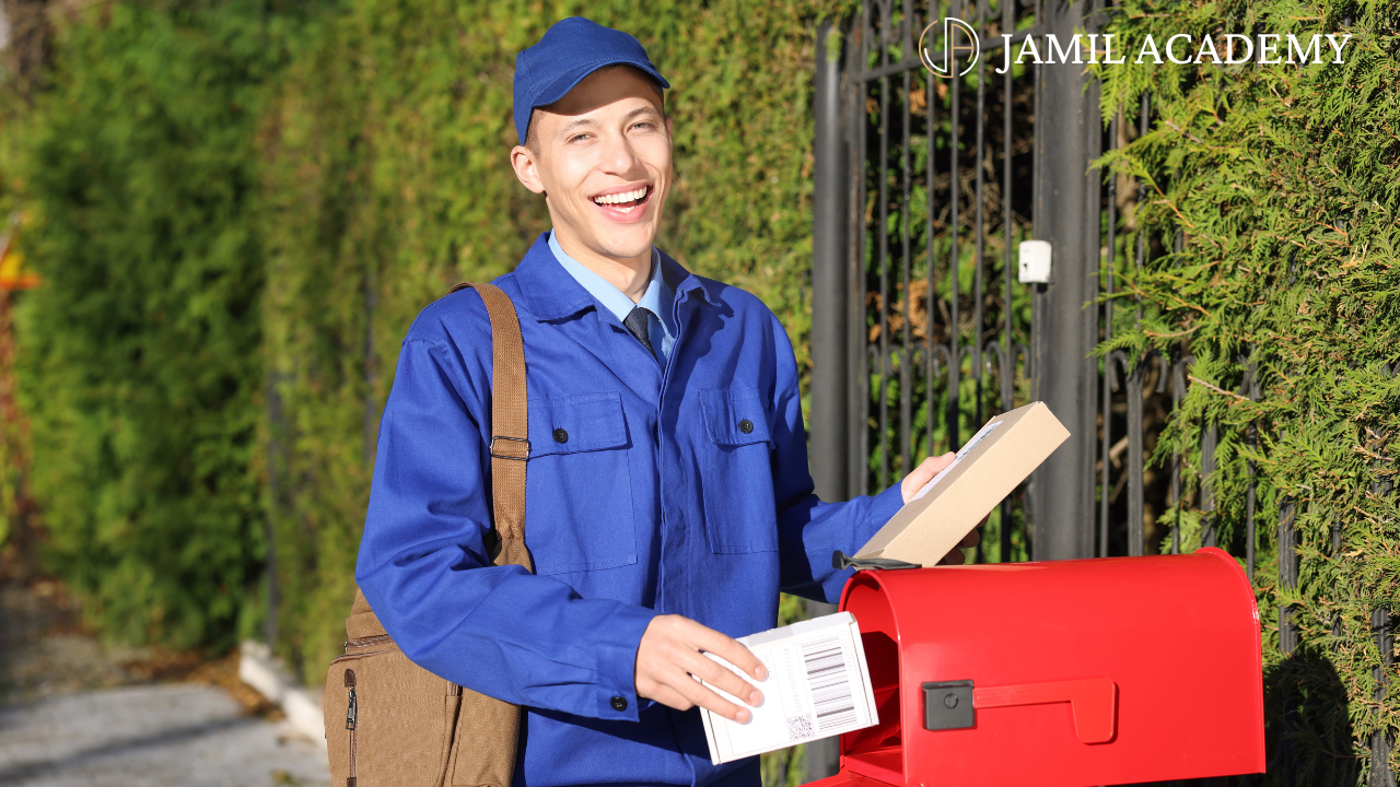 Real estate agent delivering personalized farming letters to homeowners to generate seller leads and appointments in 2025.