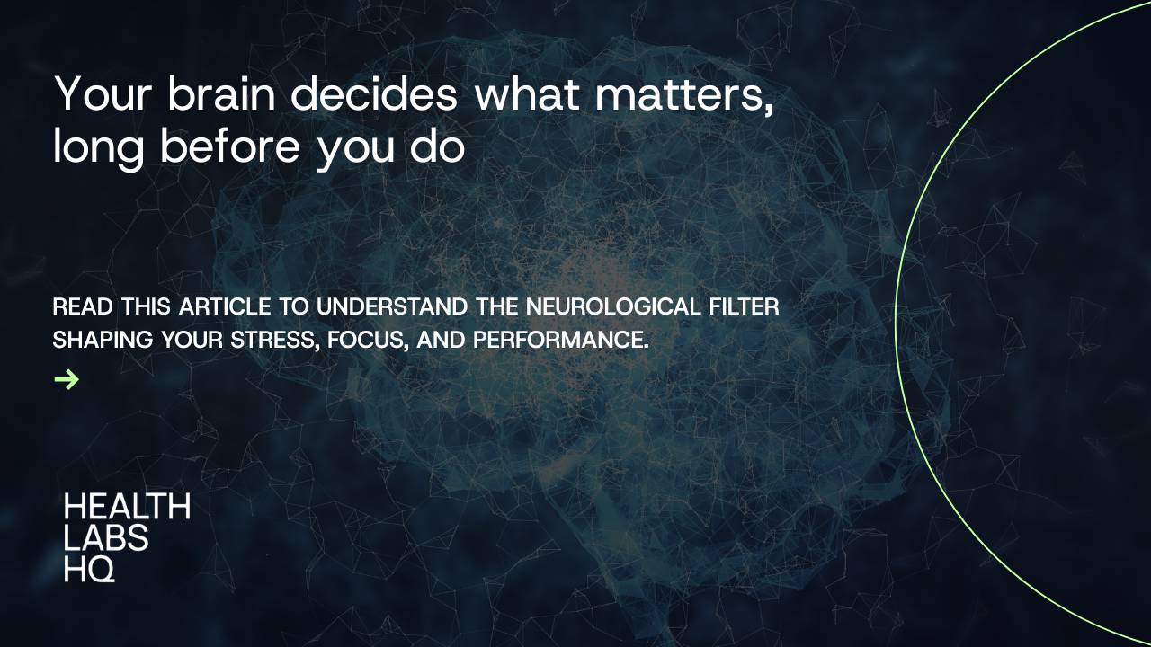 The Brain’s Filter for Health, Performance, and Leadership