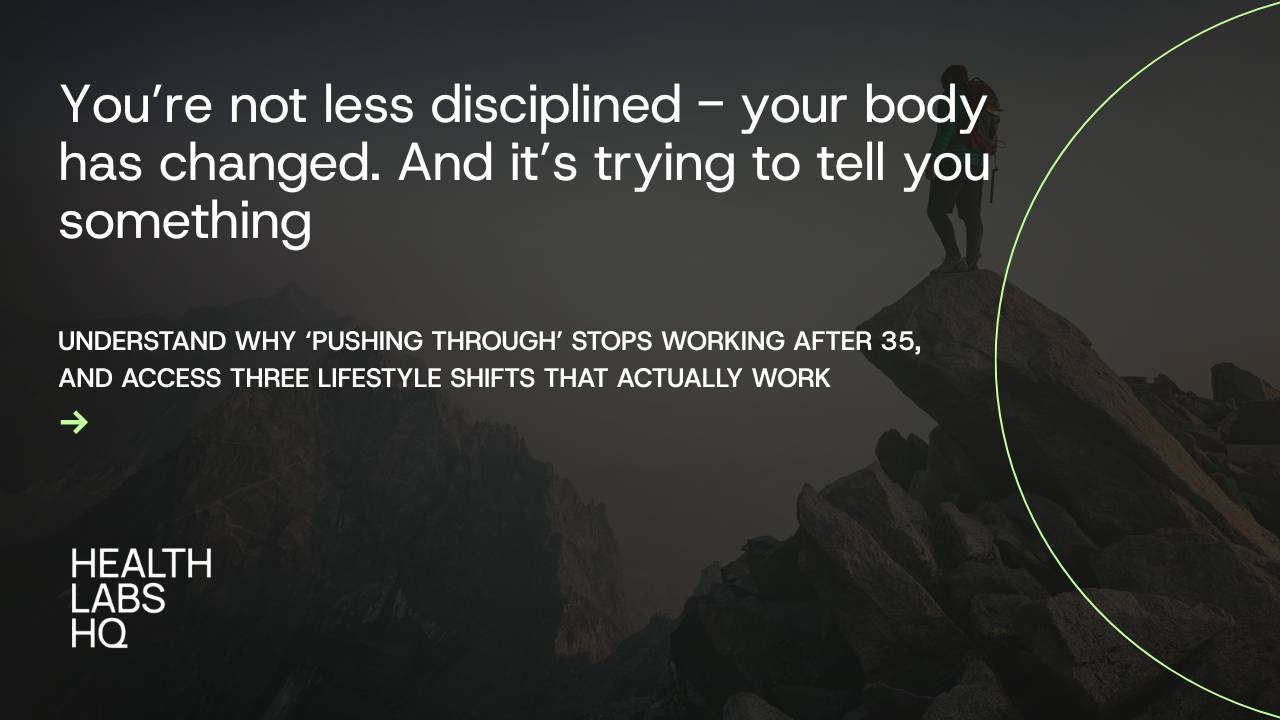 Why ‘Pushing Through’ Stops Working After 35: The Biological Shift That Turns Grit Into FrictionStops Working After 35