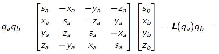 imu quaternion matrix