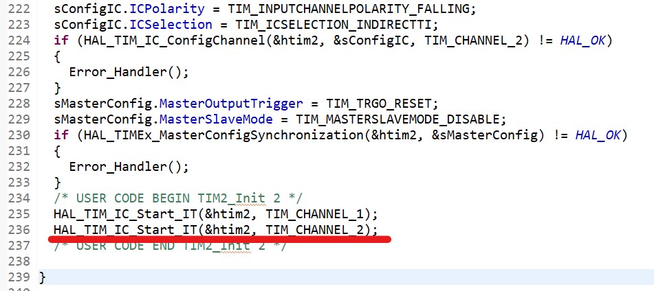 stm32 pwm input mode start