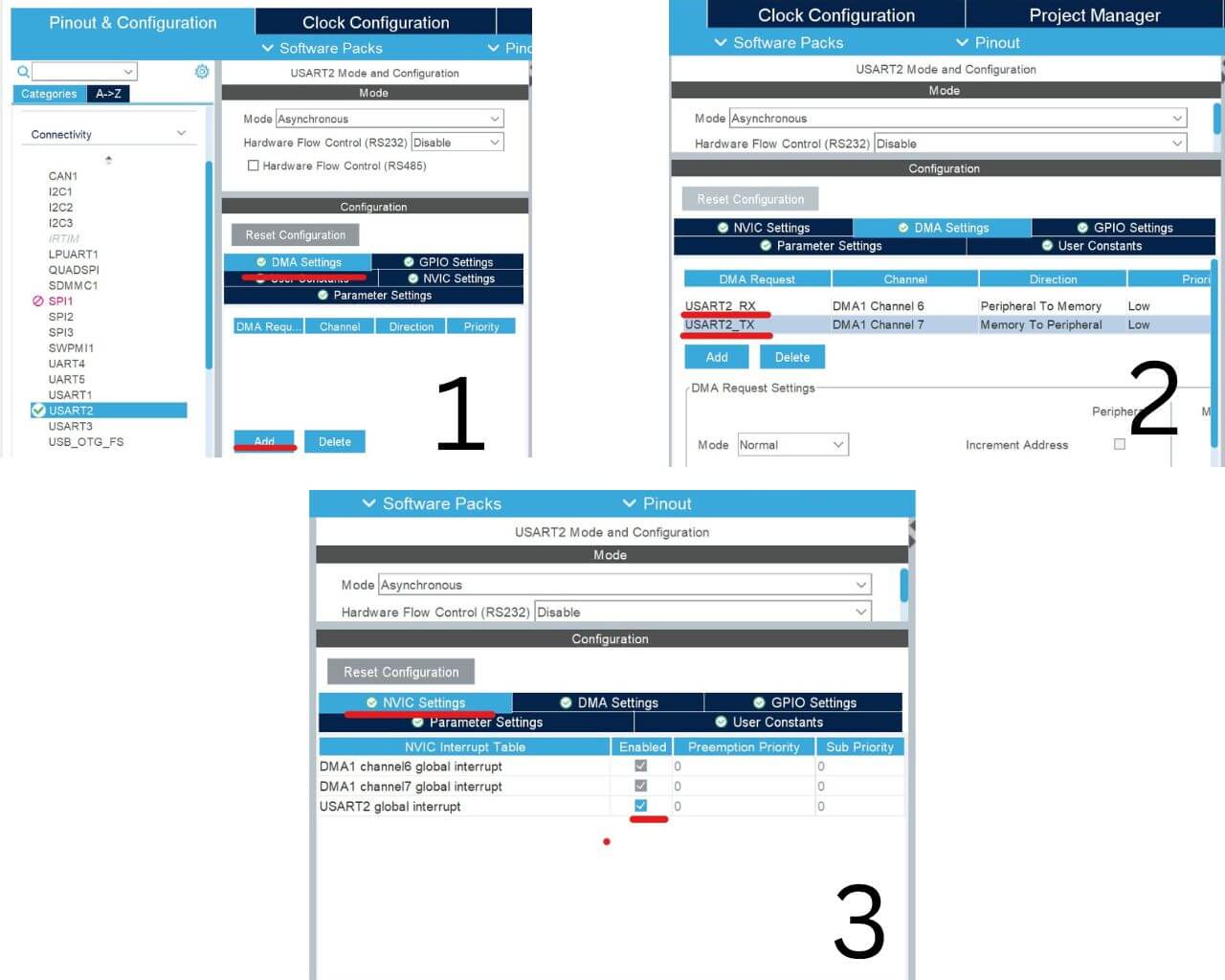 stm32 uart dma configuration