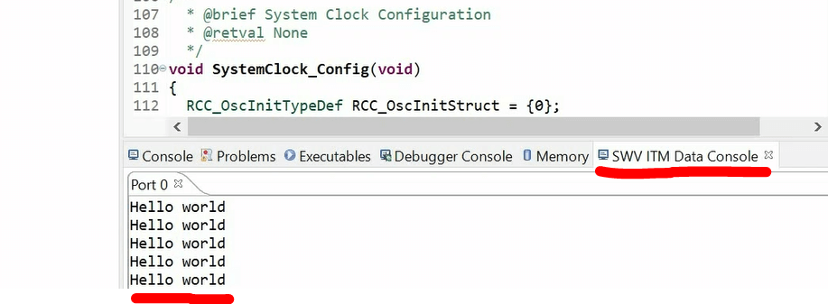stm32 printf final result