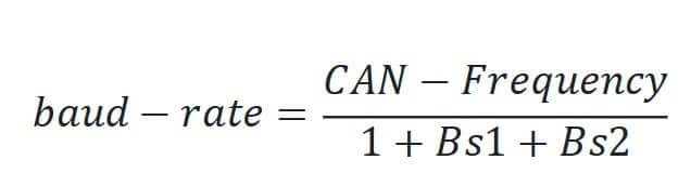 stm32 fdcan baud rate equation