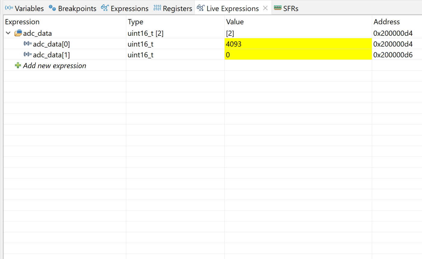 STM32 ADC DMA Test