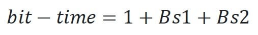 stm32 can bit timing equation