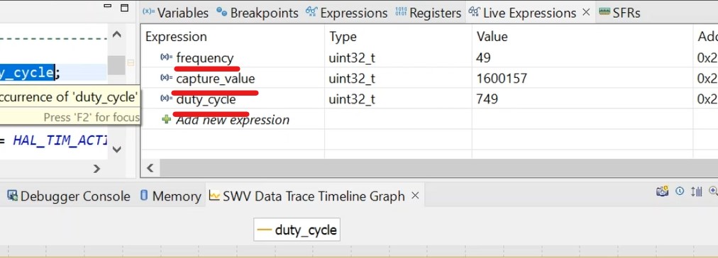 stm32 timer pwm input mode duty cycle frequency