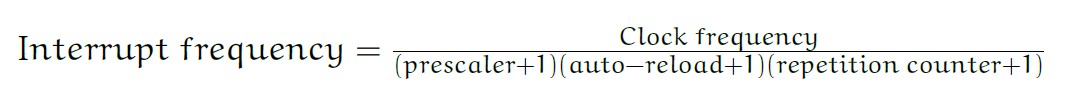 stm32 timer interrupt frequency
