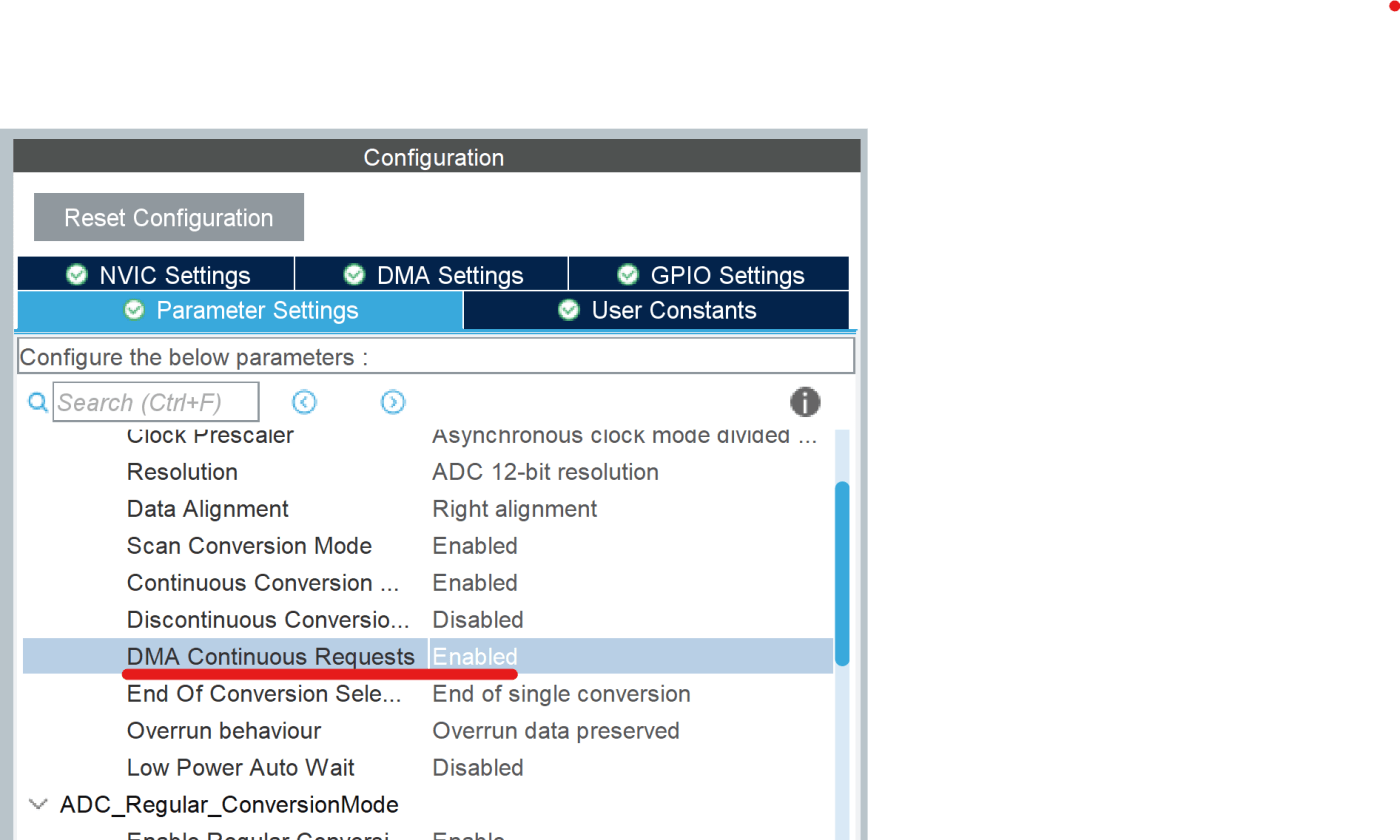STM32 ADC DMA CubeMx Configuration