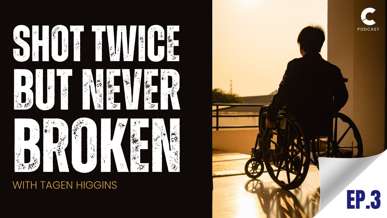 Shot twice but never broken 