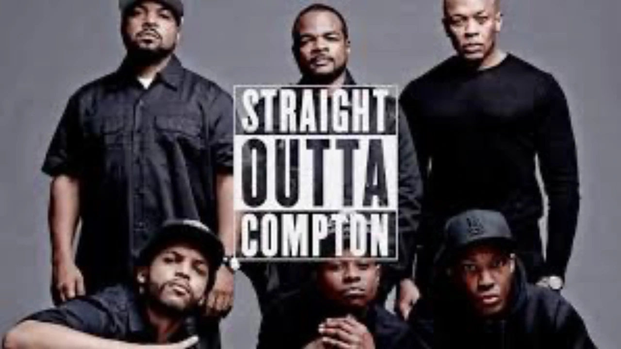 Promotional image of the cast from the film Straight Outta Compton, used to highlight a leadership lesson about inherited fear and personal growth.