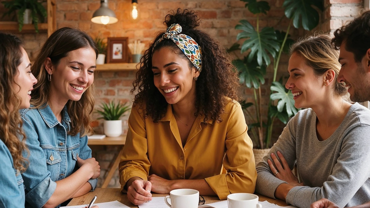 a team working together being open and honest demonstrating emotional intelligence 