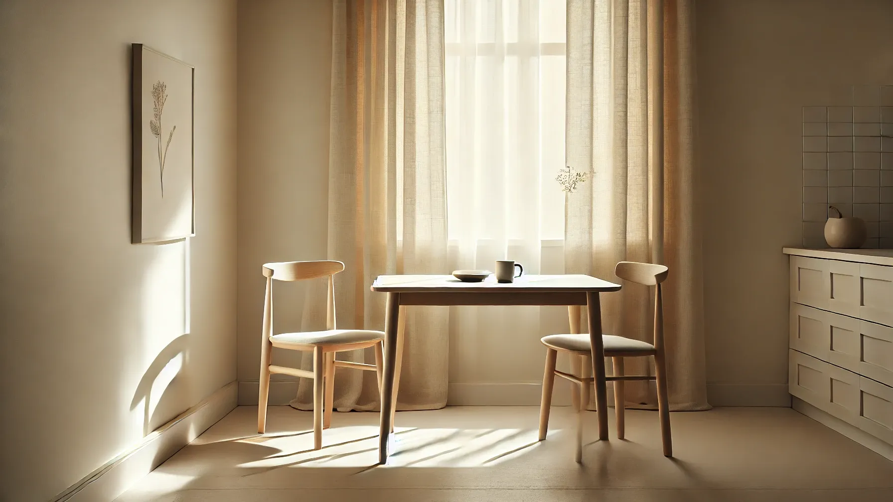 Quiet sitting room with empty chair and soft light | The Soft Era
