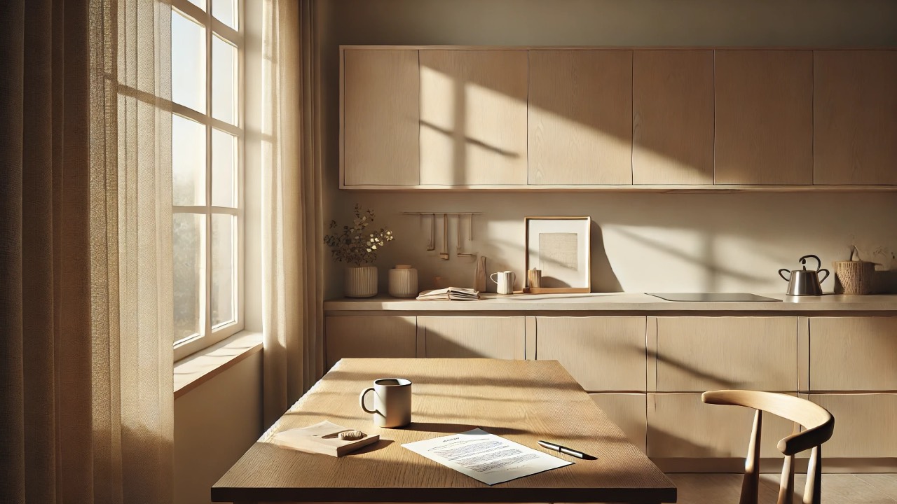 Quiet kitchen interior with soft natural light | The Soft Era