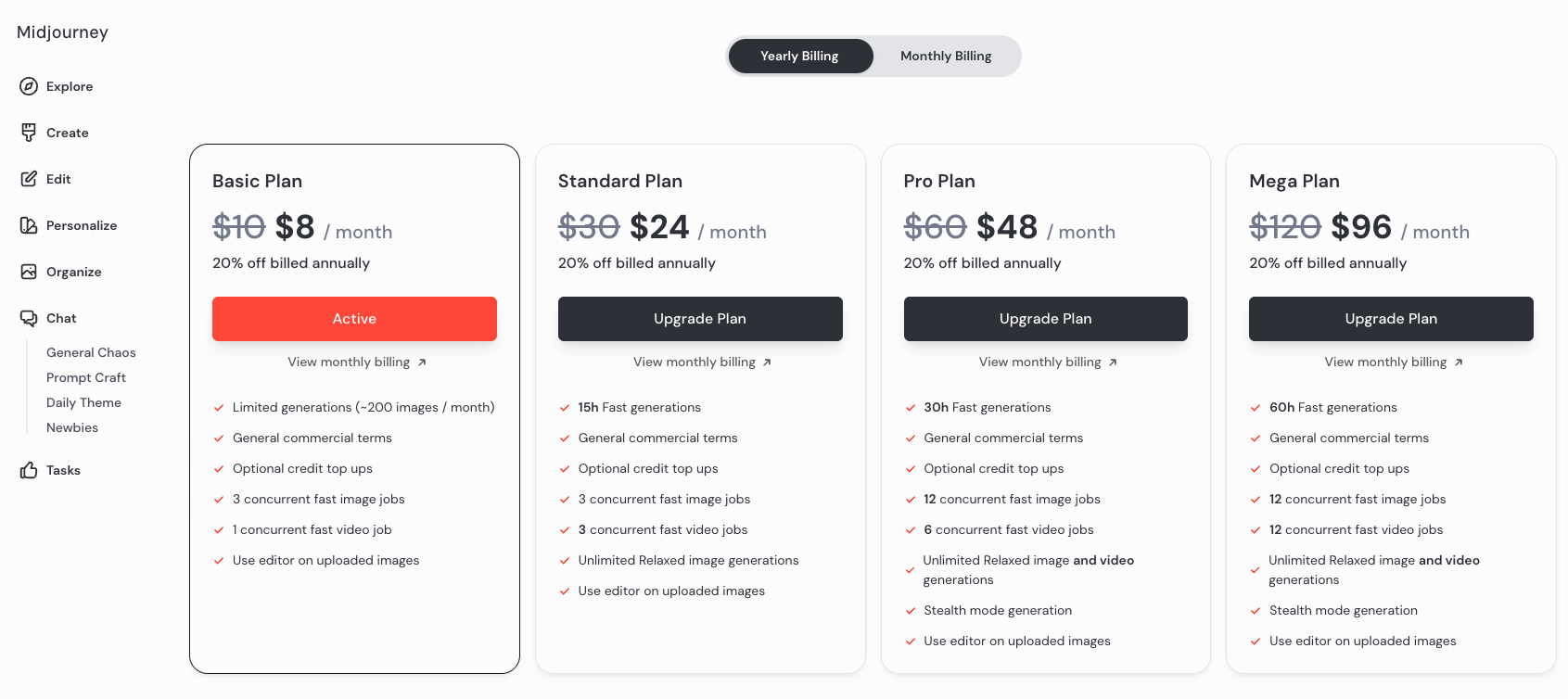 Pricing Page