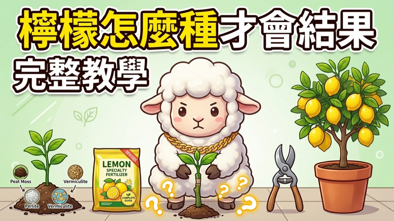 檸檬陽台種植完整教學從嫁接苗挑選到開心形修剪採收的完整步驟圖解