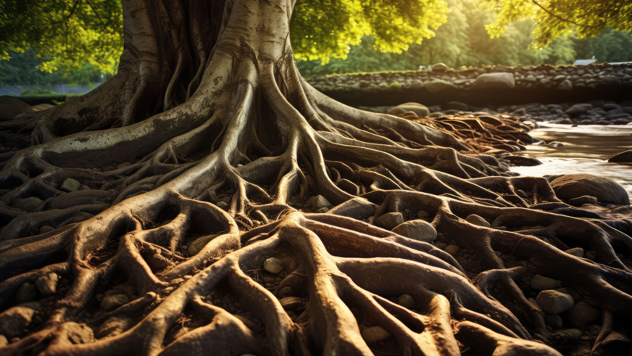 ancient tree roots